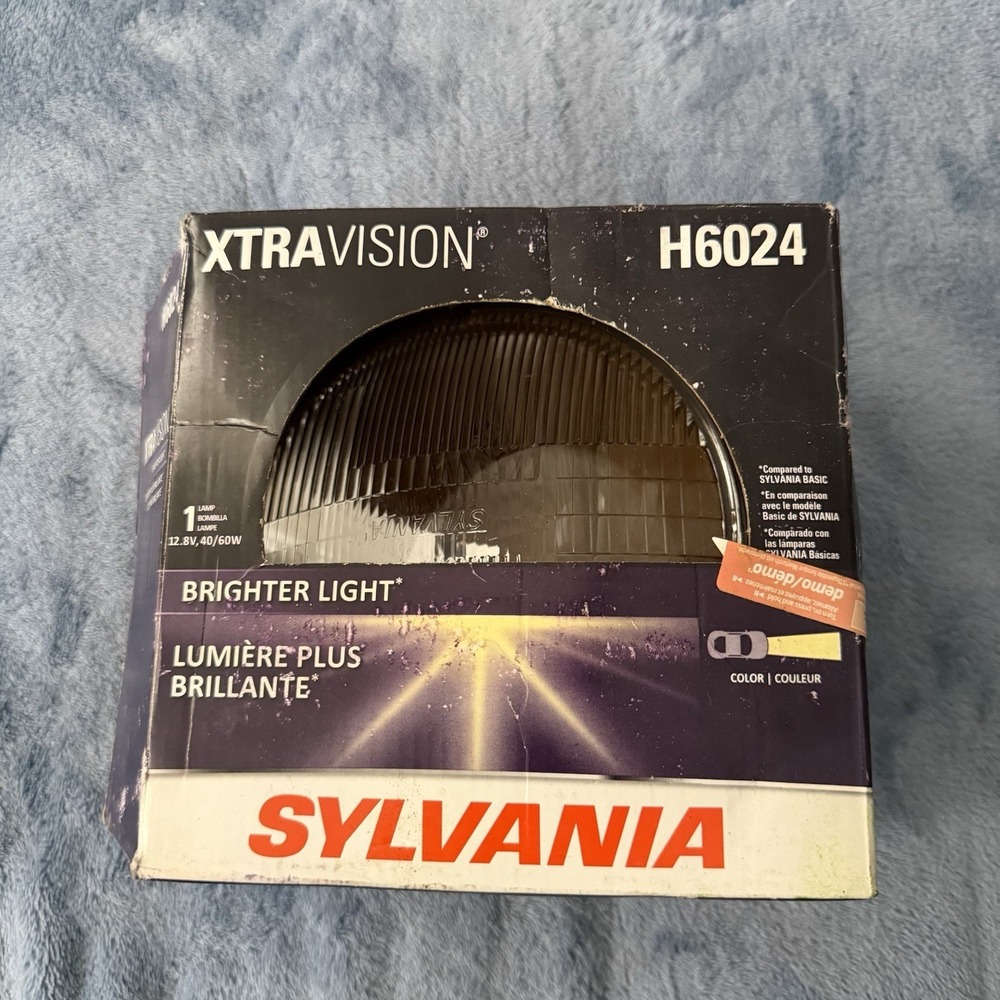 SYLVANIA H6024 XtraVision 7in Round PAR56‎ Halogen Sealed Beam, Clear